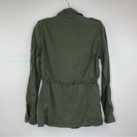 Gap army green button down utility lightweight jacket size Medium - Picture 5 of 12